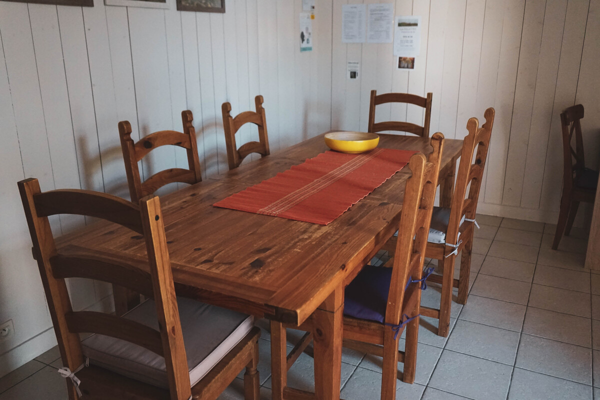La salle à manger des Fillattes, votre gîte sur l'île de Ré